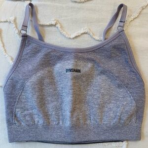 Gymshark High Neck Sports Bra, Lavender Size S